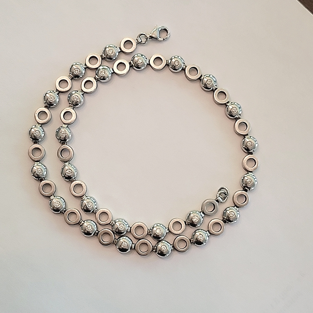 Sterling silver chain necklace